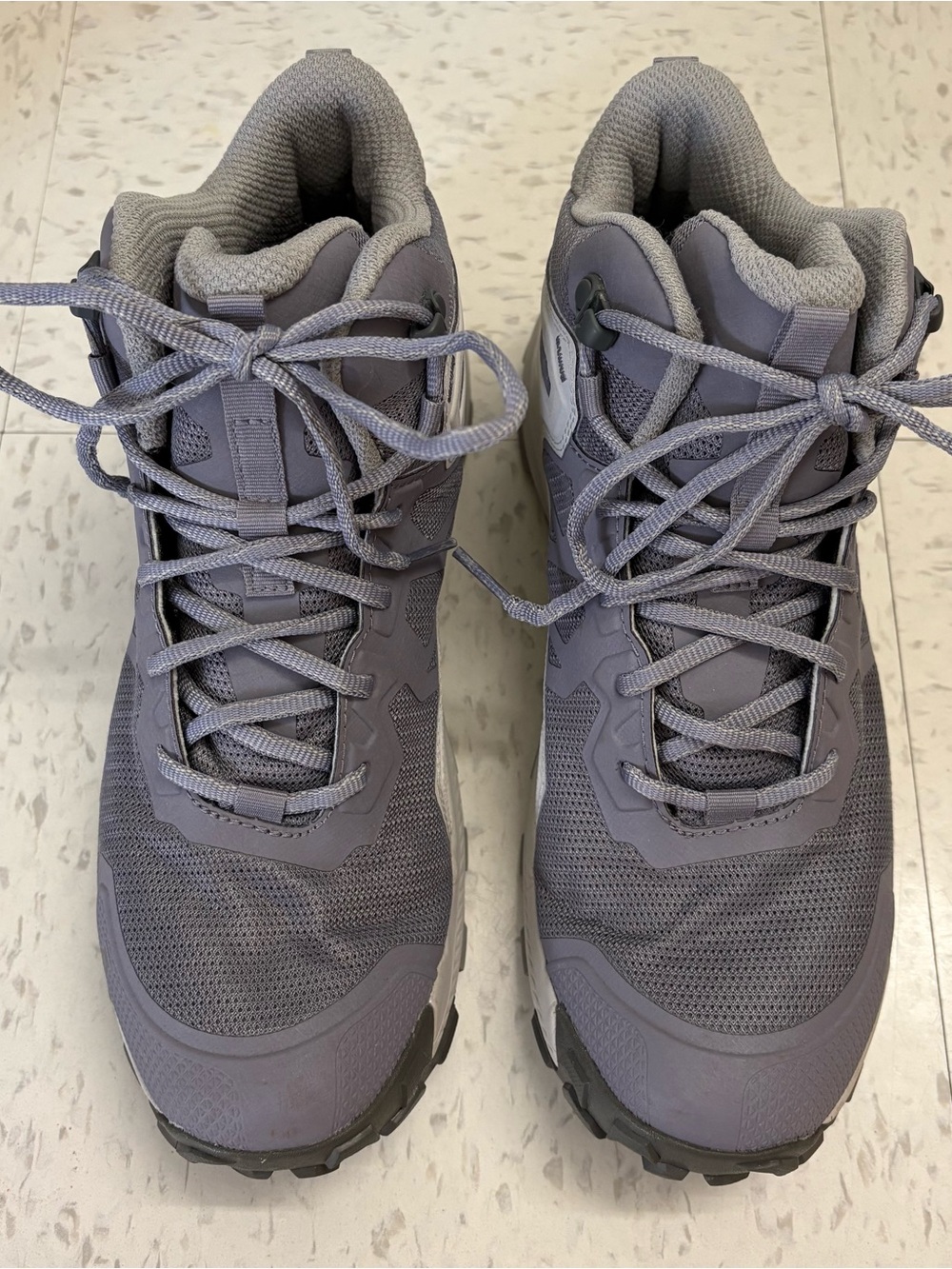 Women's Grey Hiking Boots - Lightweight Trail Shoes